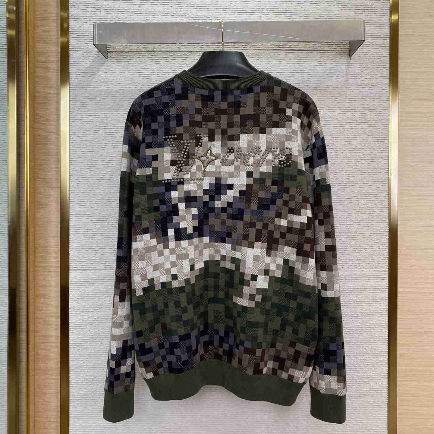 Louis Vuitton Damier Cotton Jacquard Pullover - PerfectKickZ