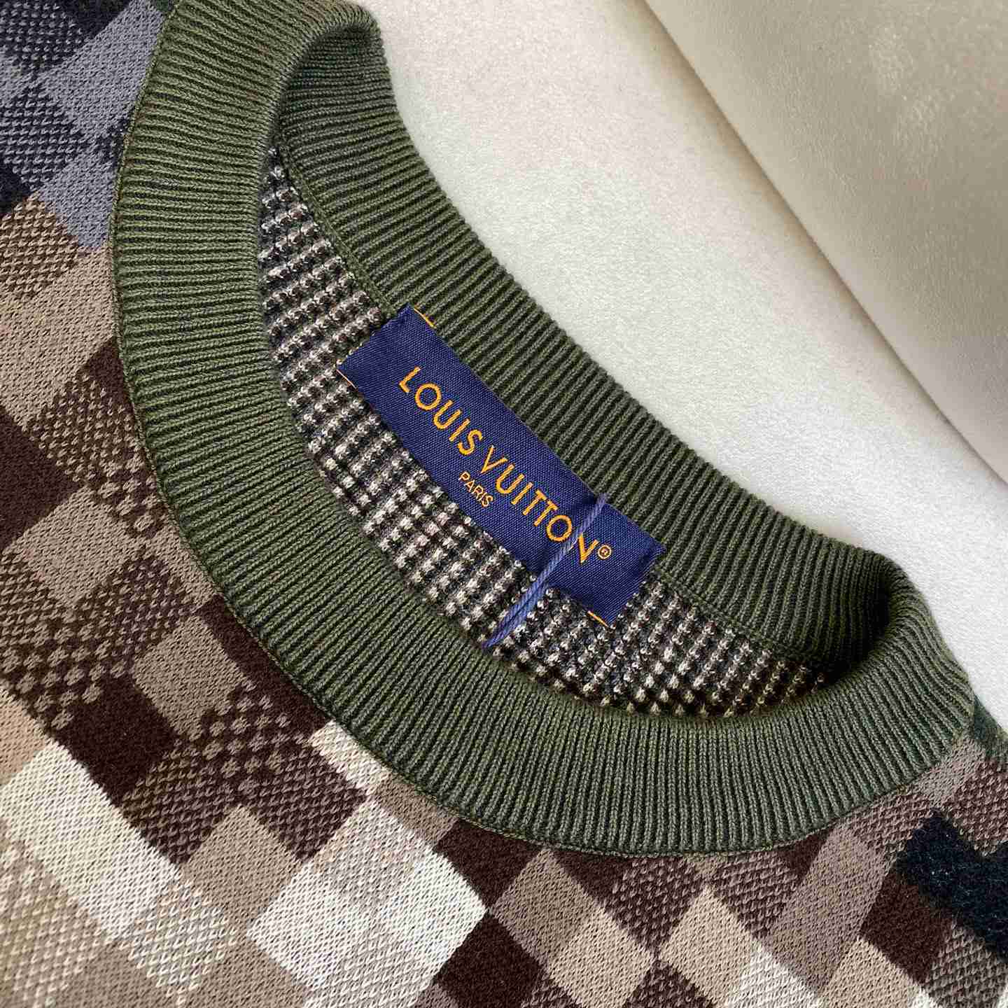 Louis Vuitton Damier Cotton Jacquard Pullover - PerfectKickZ