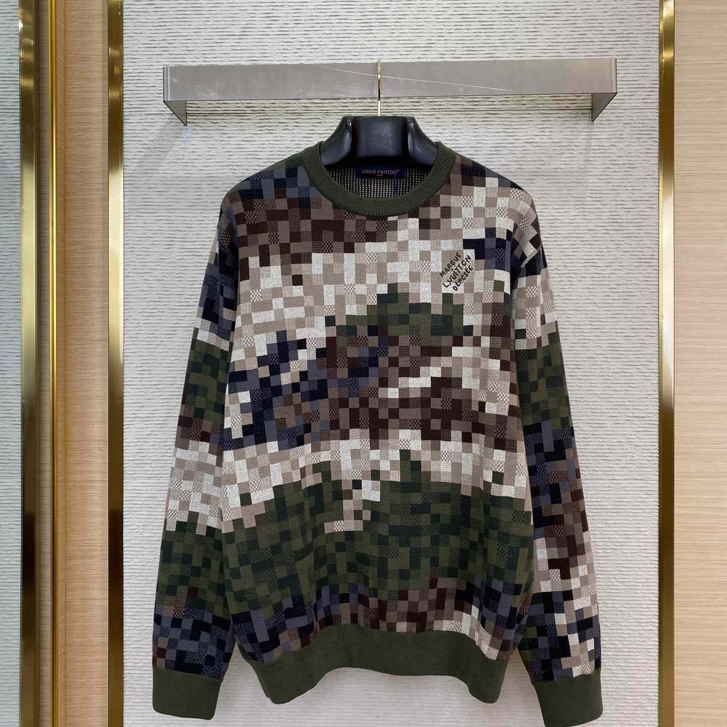 Louis Vuitton Damier Cotton Jacquard Pullover - PerfectKickZ