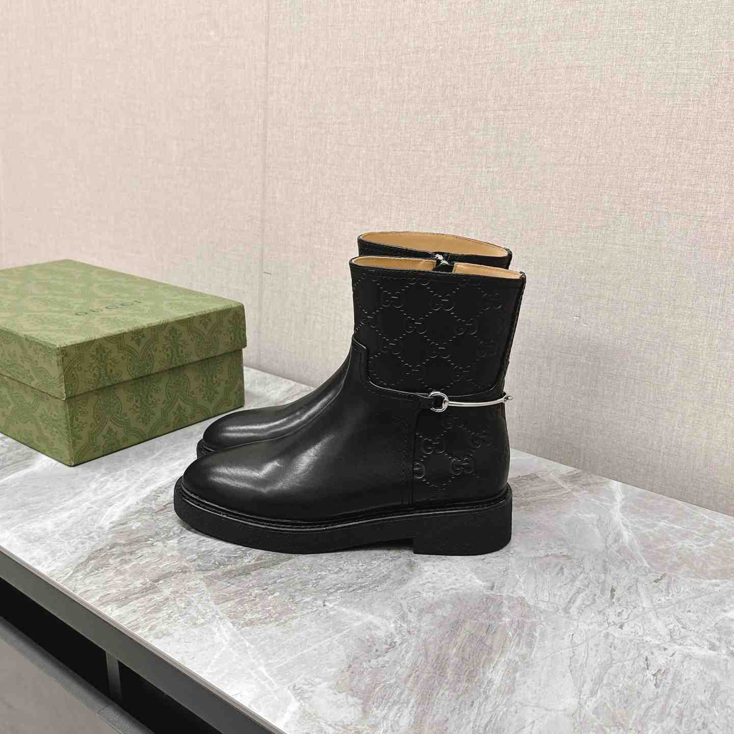 Gucci Women's Slim Horsebit Ankle Boot - PerfectKickZ