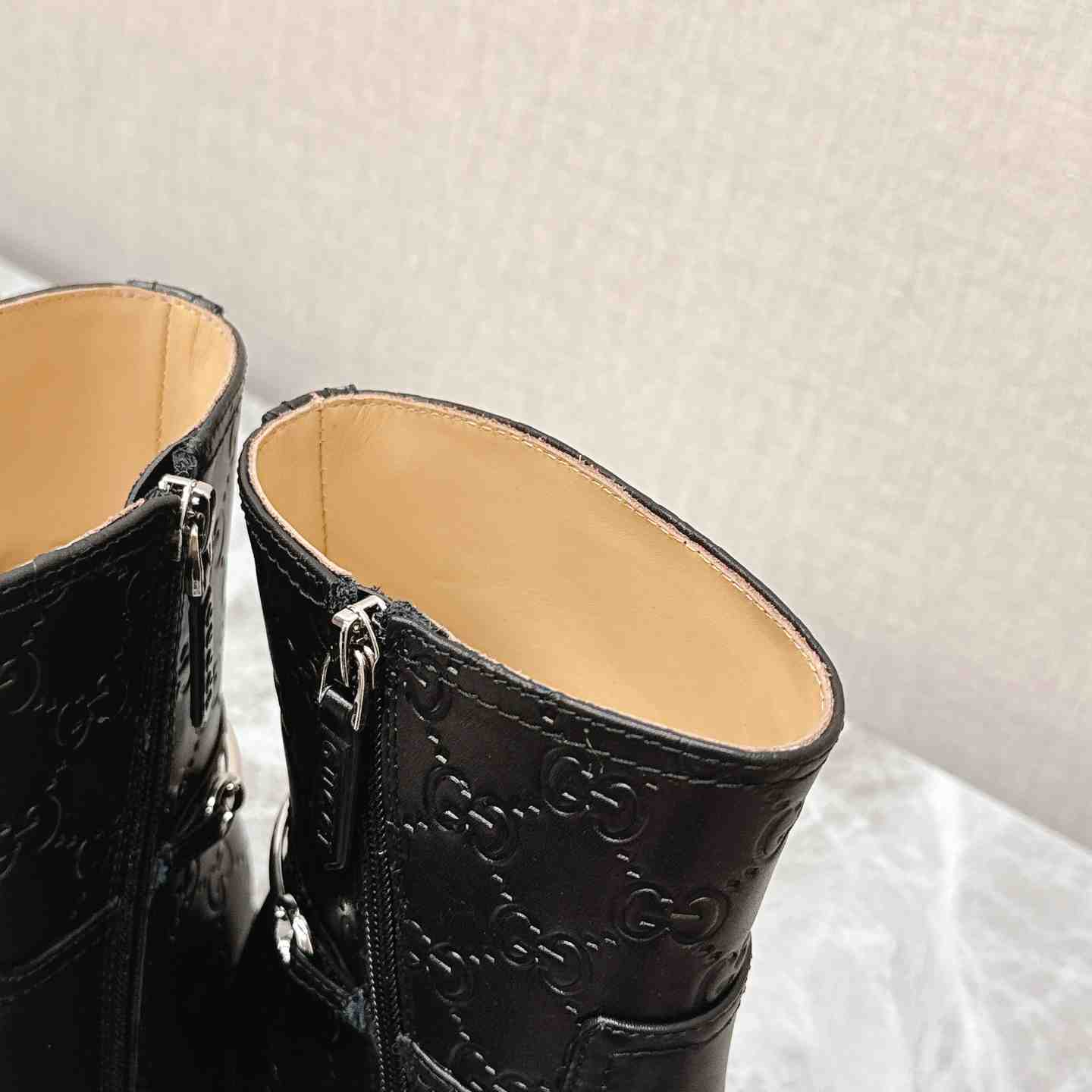 Gucci Women's Slim Horsebit Ankle Boot - PerfectKickZ