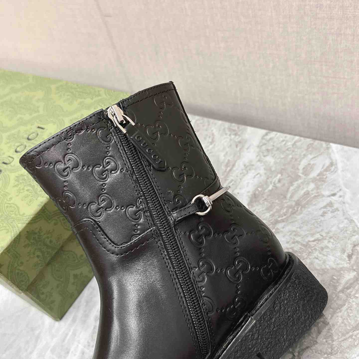 Gucci Women's Slim Horsebit Ankle Boot - PerfectKickZ