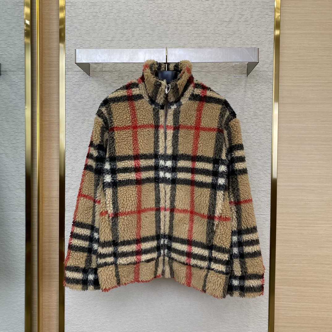 Burberry Check Wool Jacket  - PerfectKickZ
