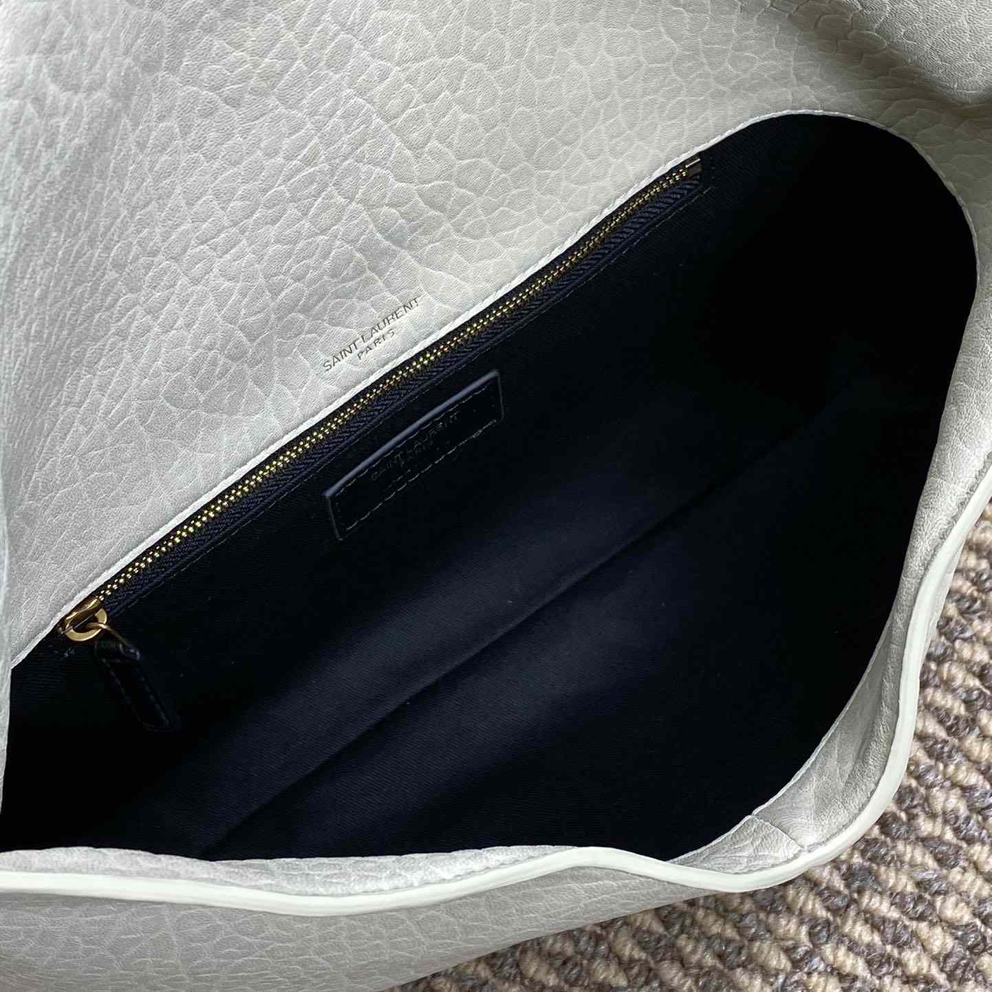 Saint Laurent Cassandre Large Envelope Pouch In Lambskin - PerfectKickZ