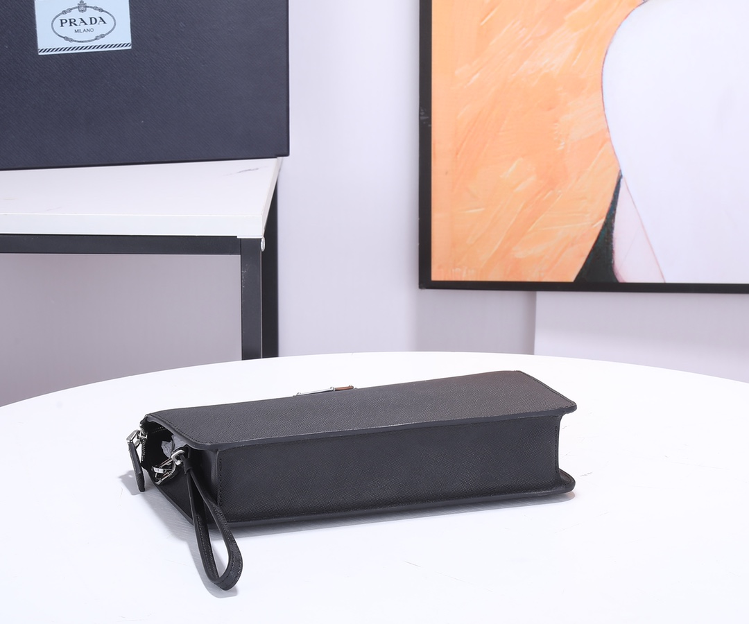 Prada Saffiano Leather Clutch  (26.5*17*5cm) - PerfectKickZ