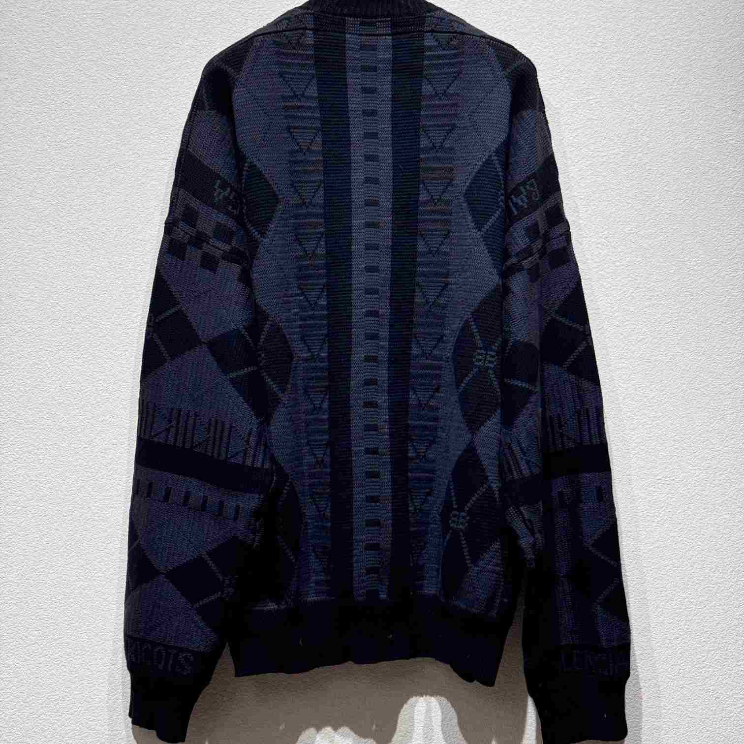 Balenciaga Logo-jacquard Distressed Jumper - PerfectKickZ