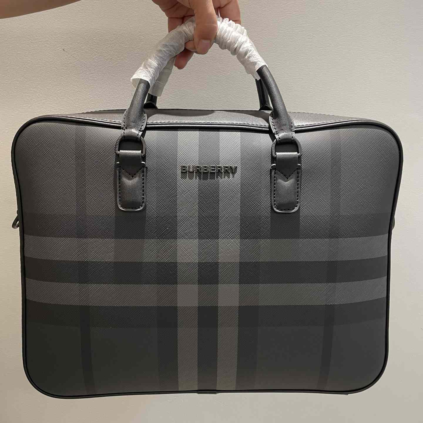 Burberry Ainsworth Checked Zipped Briefcase - PerfectKickZ