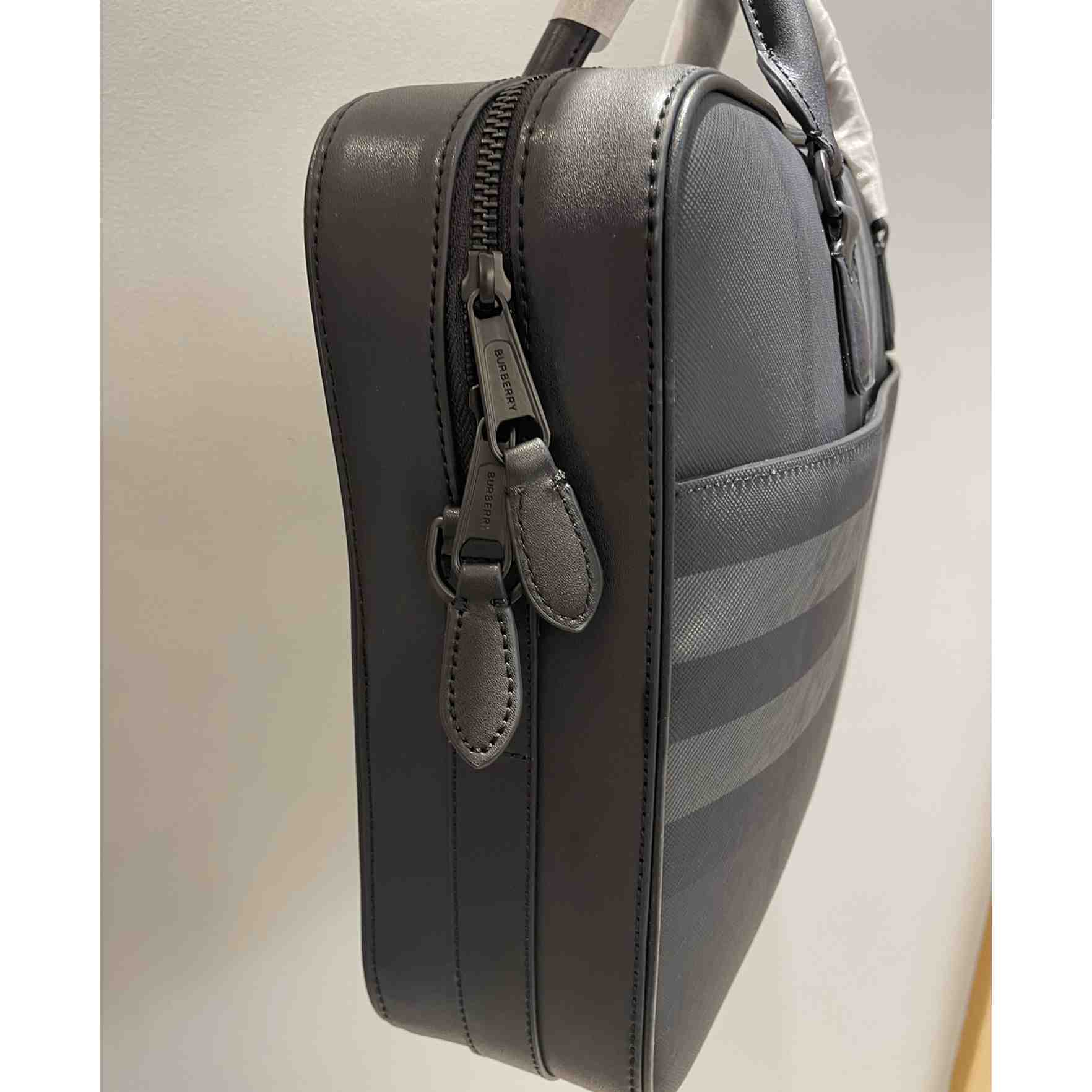 Burberry Ainsworth Checked Zipped Briefcase - PerfectKickZ
