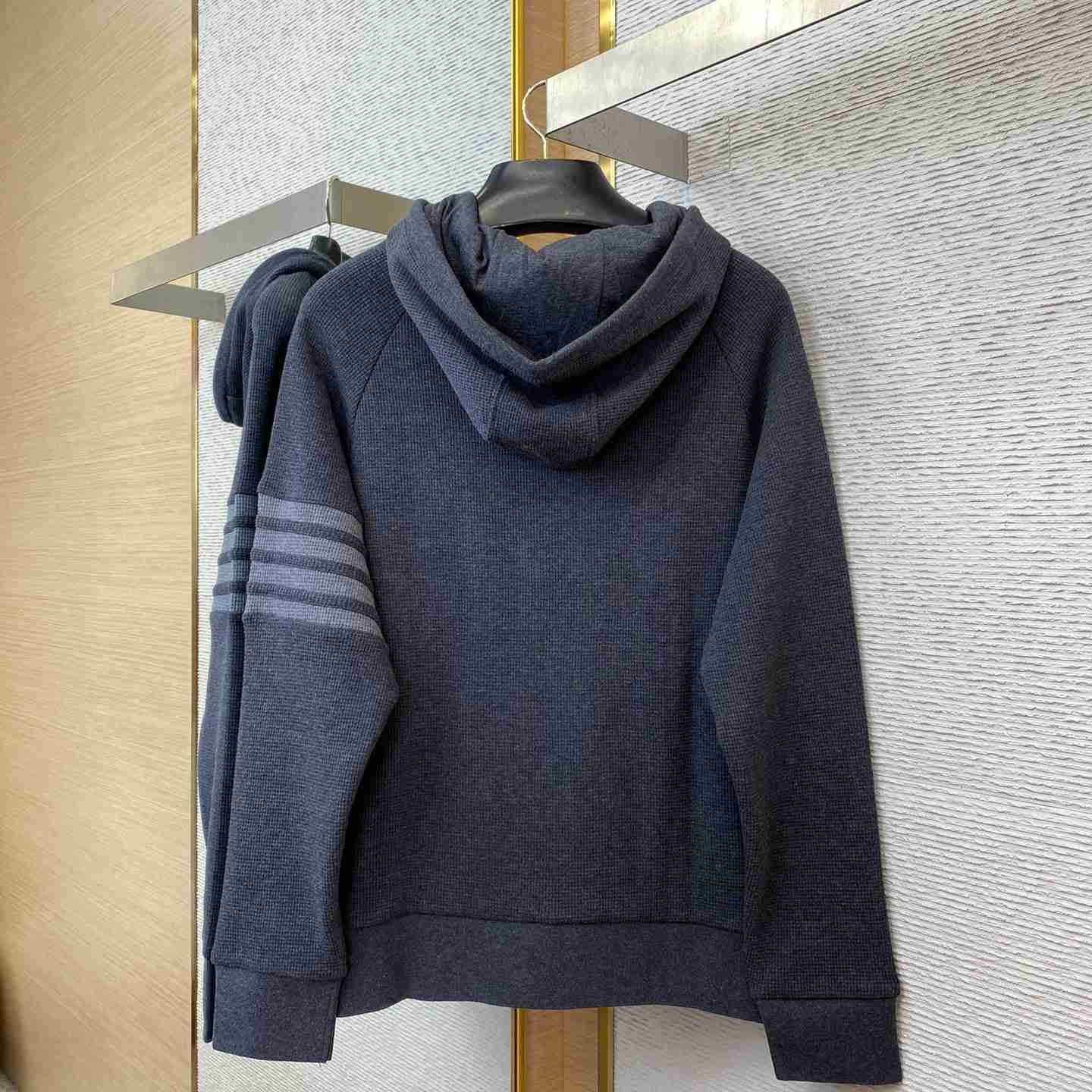 Thom Browne 4-Bar Zip-Up Cashmere Hoodie - PerfectKickZ