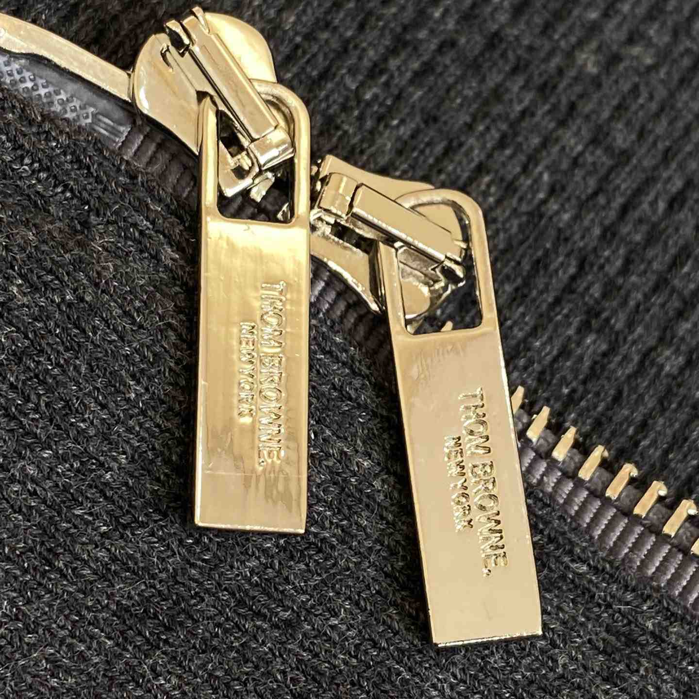 Thom Browne 4-Bar Zip-Up Cashmere Hoodie - PerfectKickZ