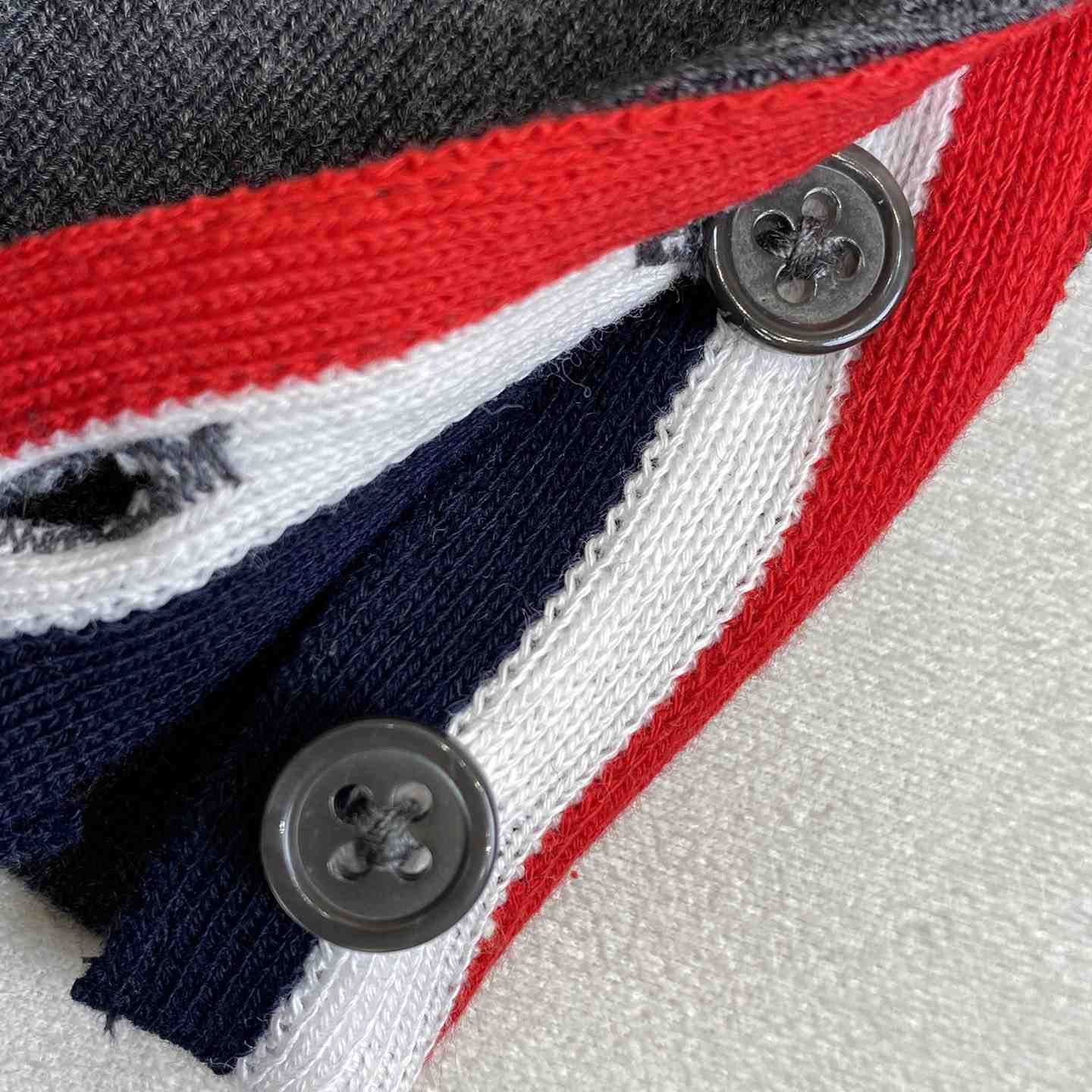 Thom Browne 4-Bar Zip-Up Cashmere Hoodie - PerfectKickZ