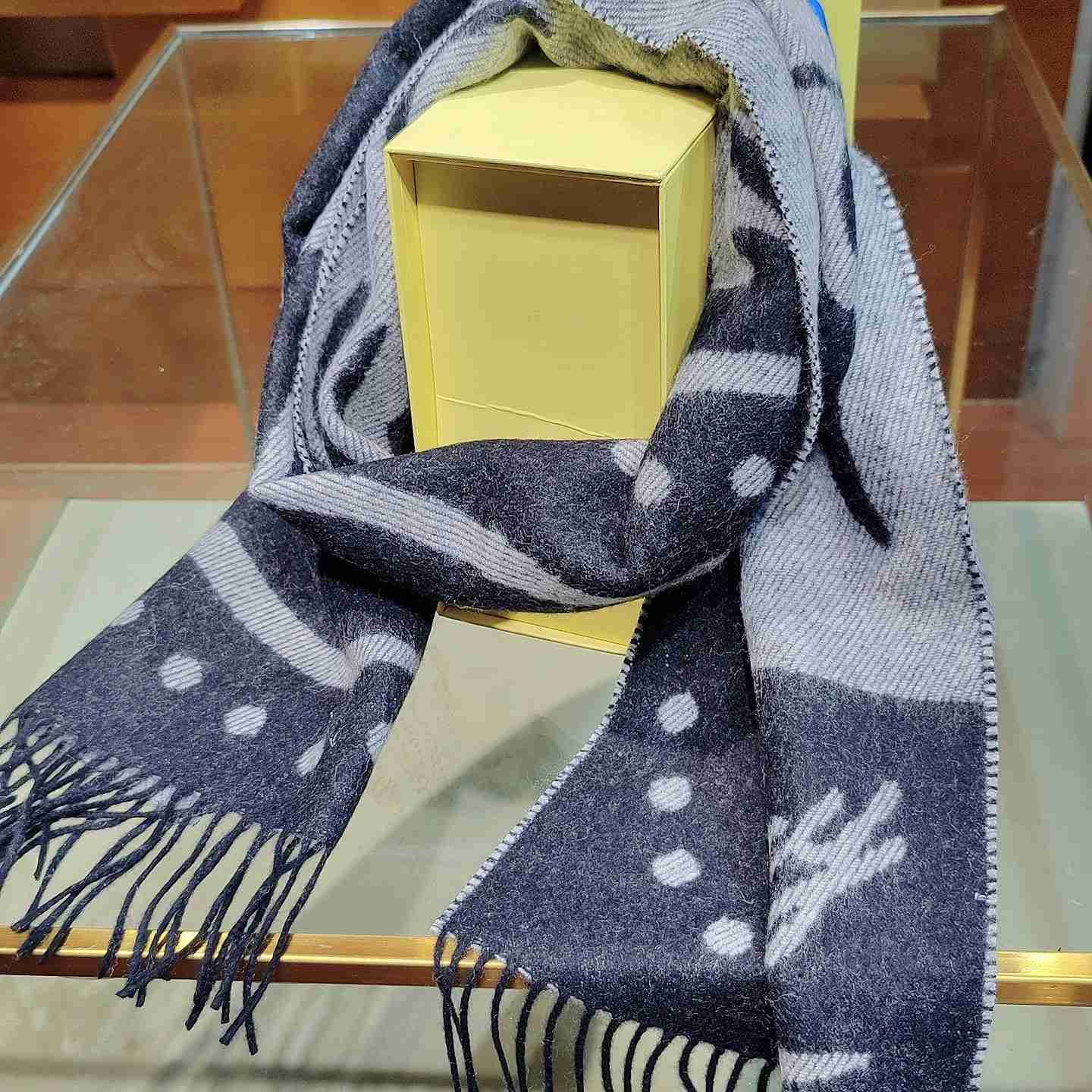 Burberry Mirrored Horse Cashmere Scarf - PerfectKickZ