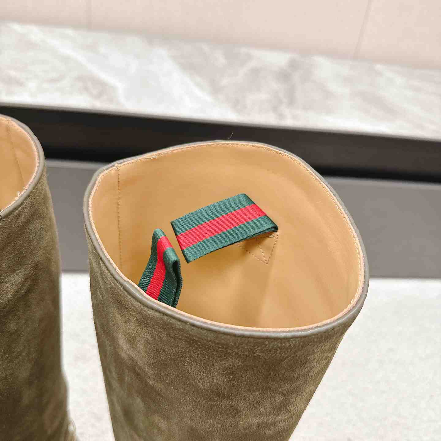 Gucci Women's Slim Horsebit Boot - PerfectKickZ