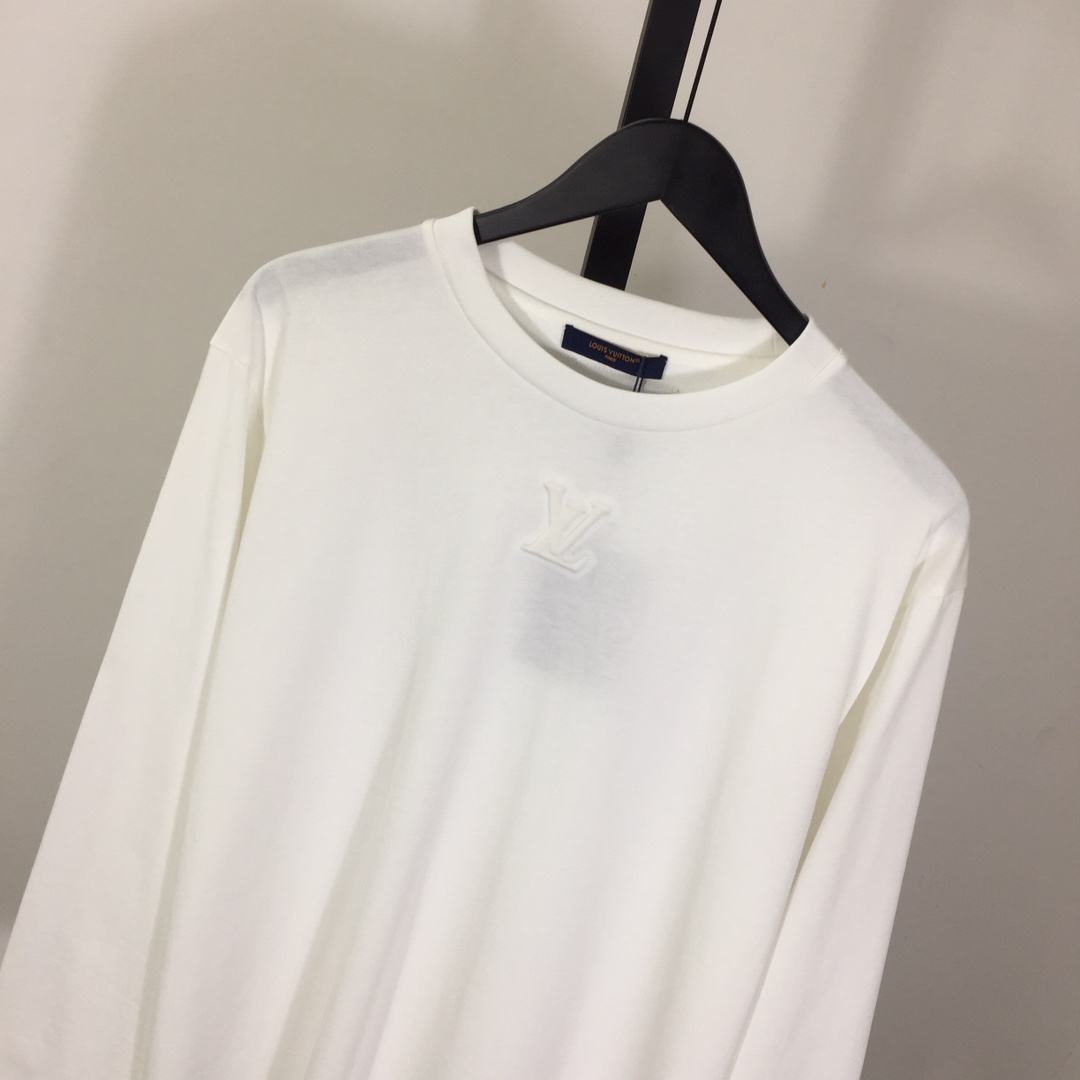 Louis Vuitton Embossed LV Long-Sleeved T-Shirt - PerfectKickZ