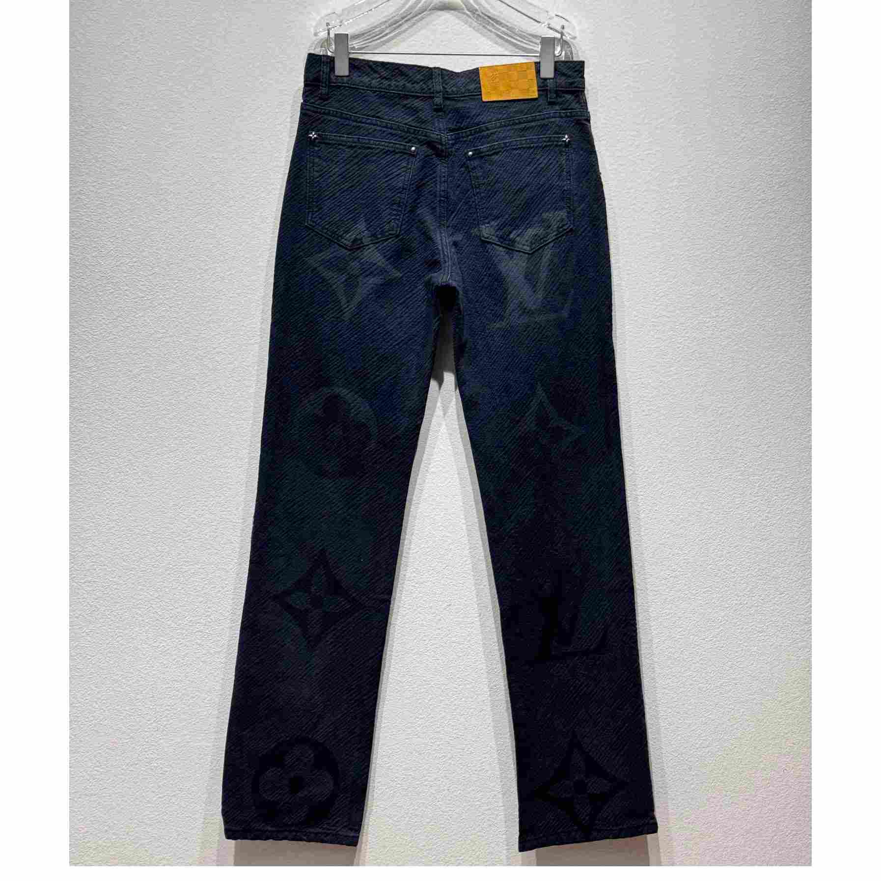Louis Vuitton Monogram Denim Pants - PerfectKickZ