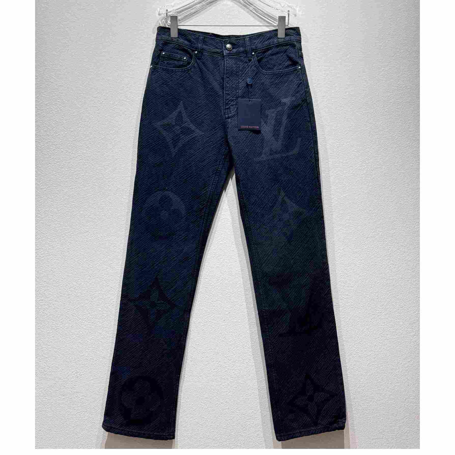 Louis Vuitton Monogram Denim Pants - PerfectKickZ