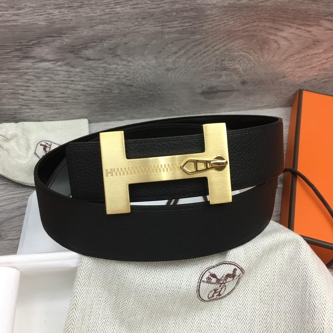 Hermes Leather H Buckle Belt - PerfectKickZ