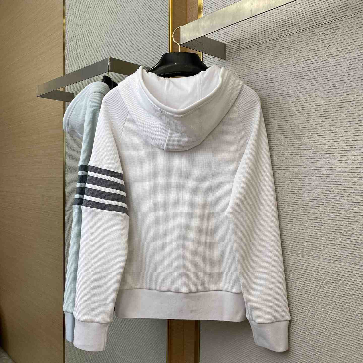 Thom Browne 4-Bar Zip-Up Cashmere Hoodie - PerfectKickZ