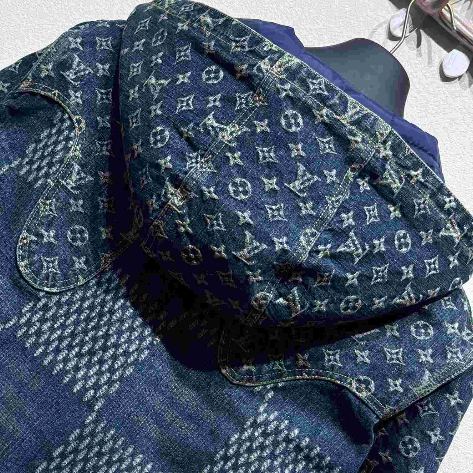Louis Vuitton Wave Damier Denim Jacket - PerfectKickZ