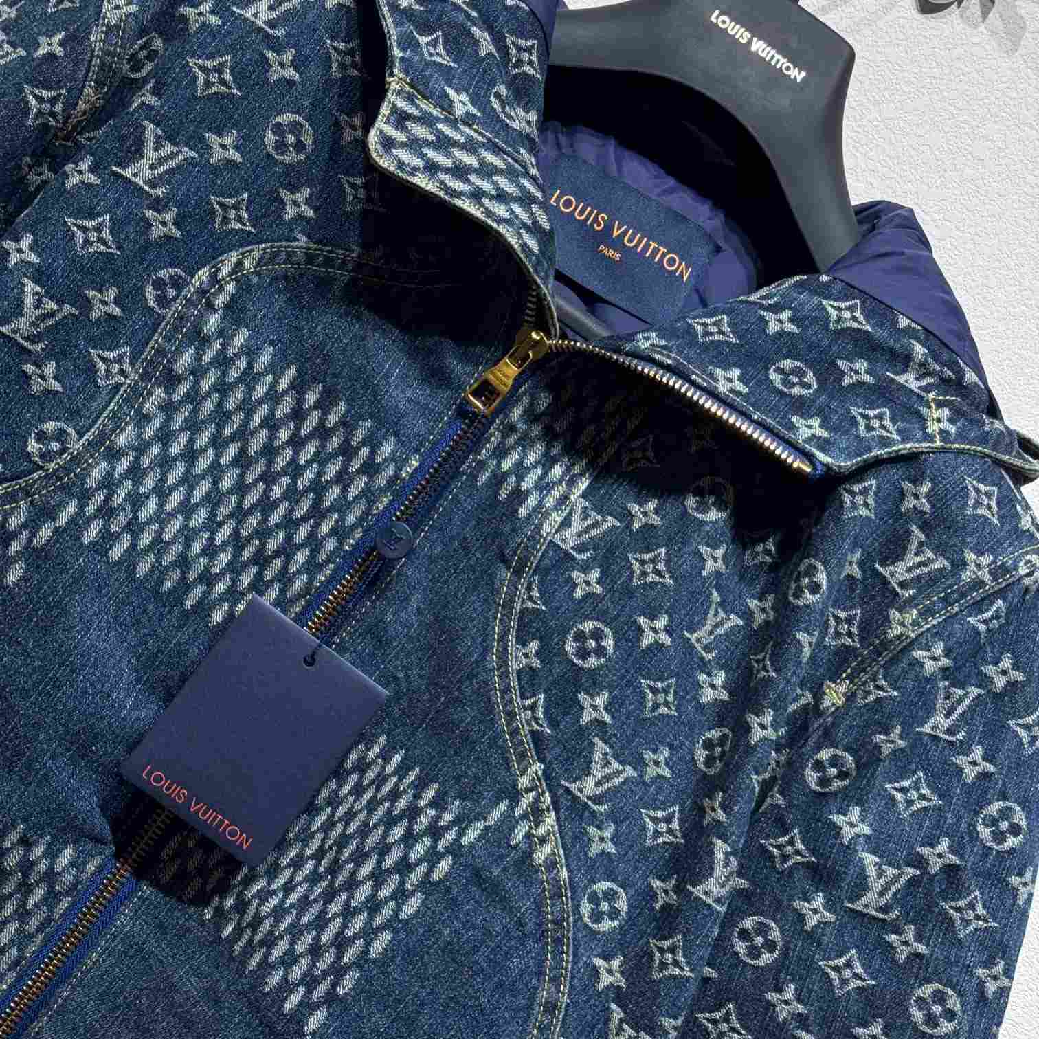 Louis Vuitton Wave Damier Denim Jacket - PerfectKickZ