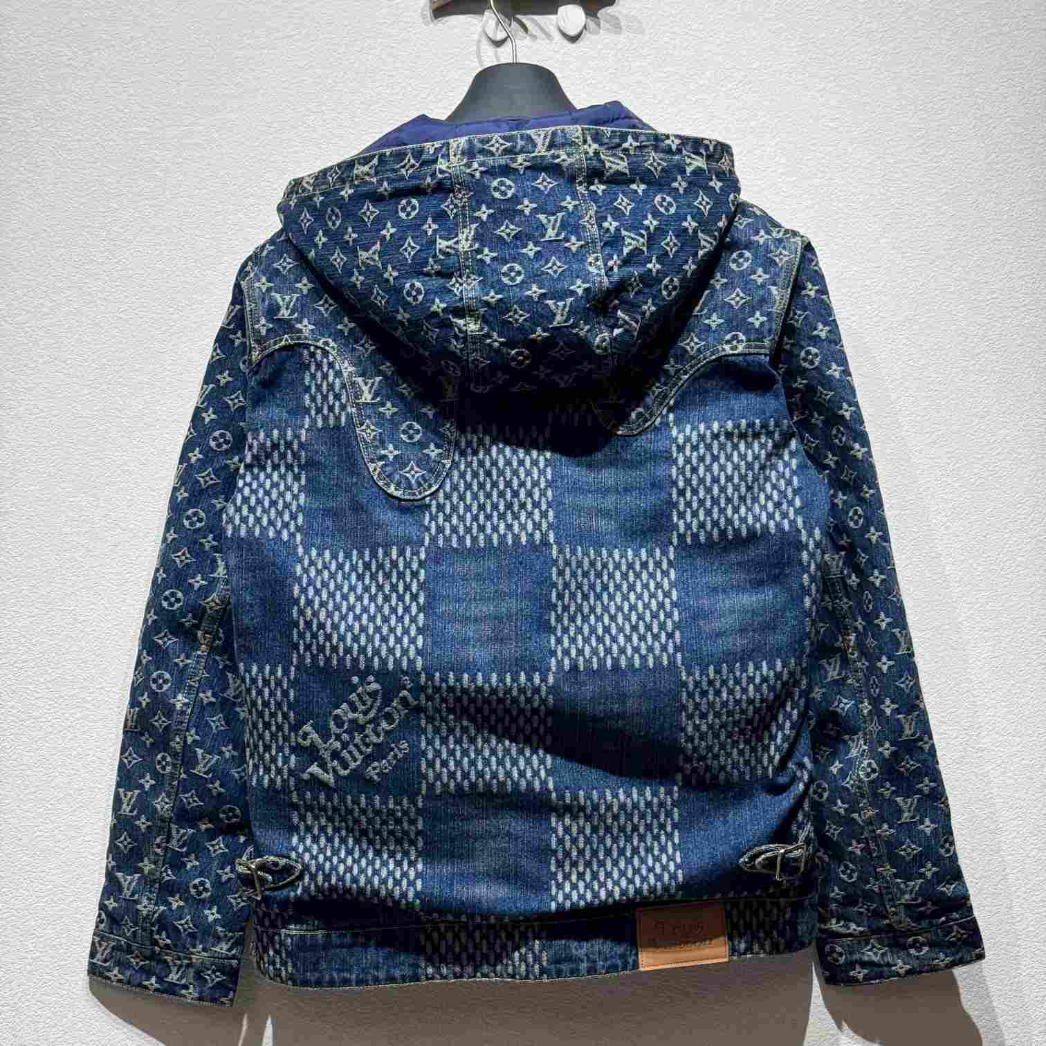 Louis Vuitton Wave Damier Denim Jacket - PerfectKickZ