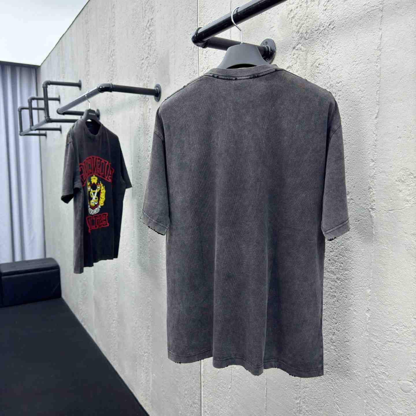 Balenciaga College T-Shirt 'Black' - PerfectKickZ