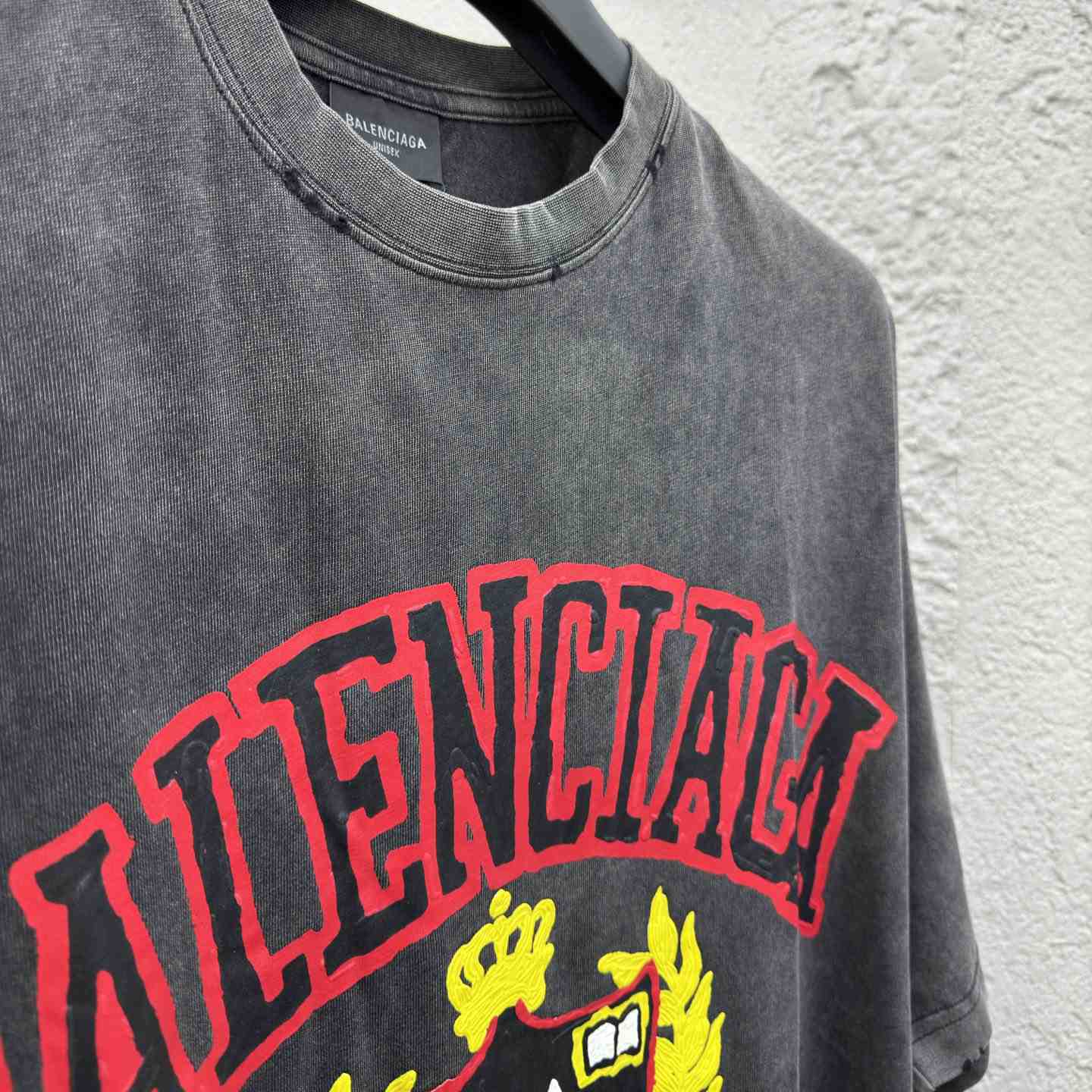 Balenciaga College T-Shirt 'Black' - PerfectKickZ