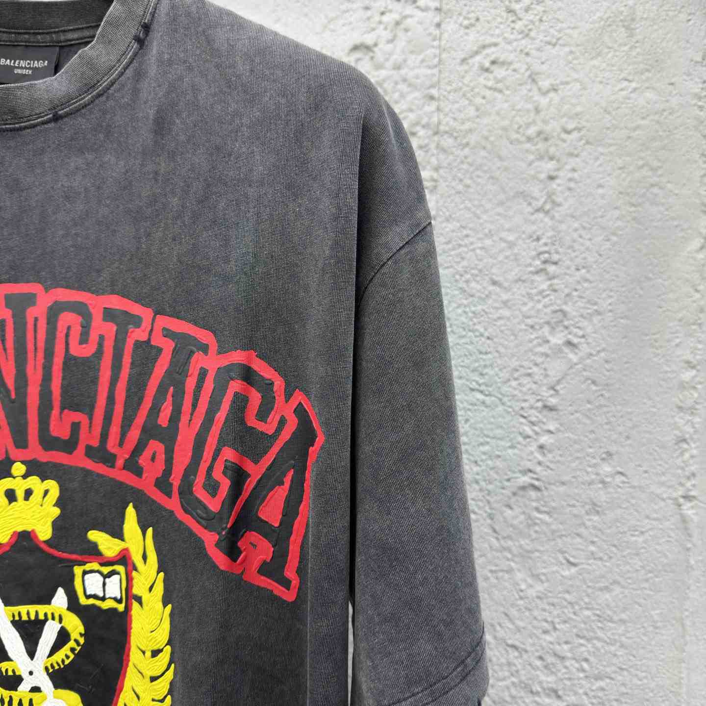 Balenciaga College T-Shirt 'Black' - PerfectKickZ