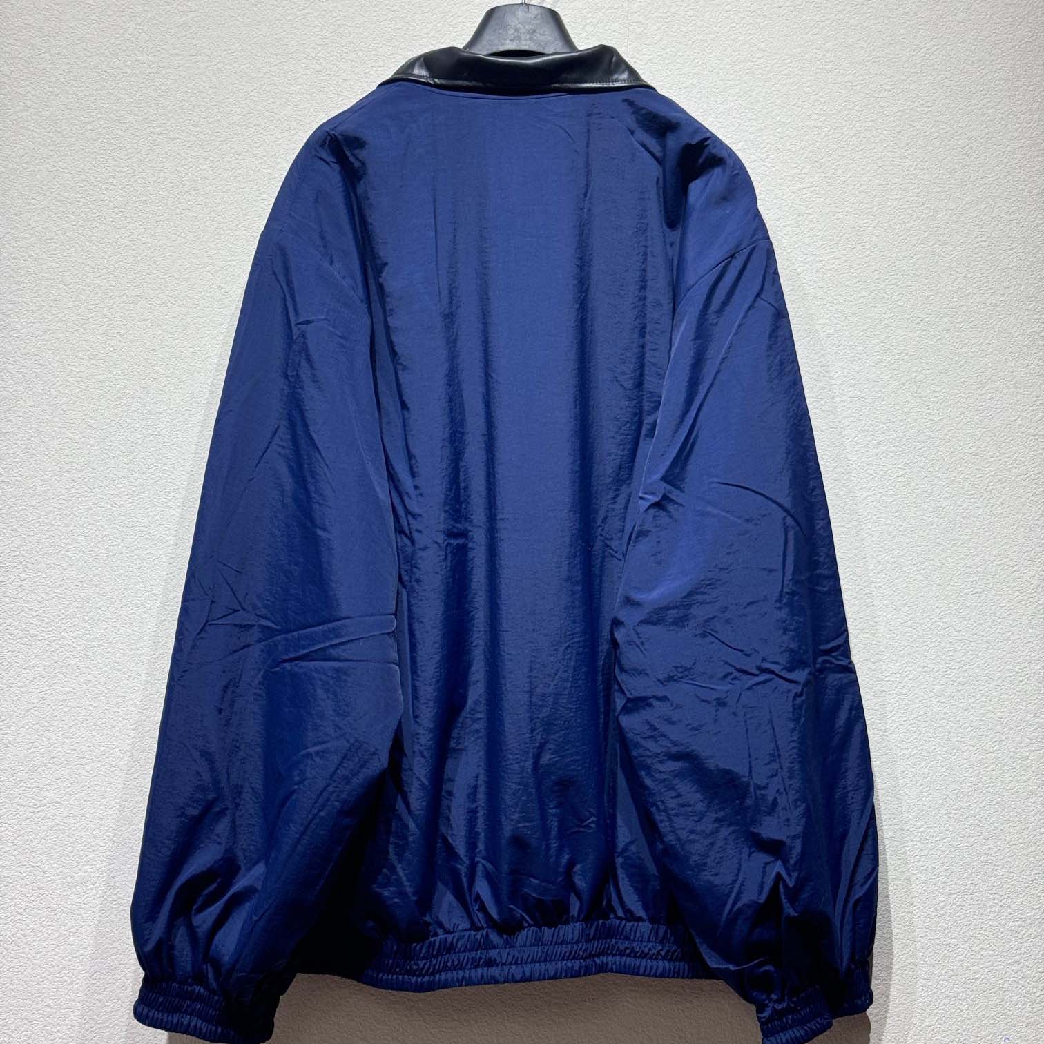 Balenciaga Loop Sports Icon Large Tracksuit Jacket In Navy Blue - PerfectKickZ