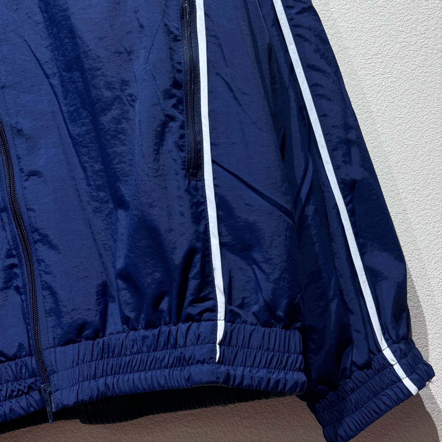 Balenciaga Loop Sports Icon Large Tracksuit Jacket In Navy Blue - PerfectKickZ