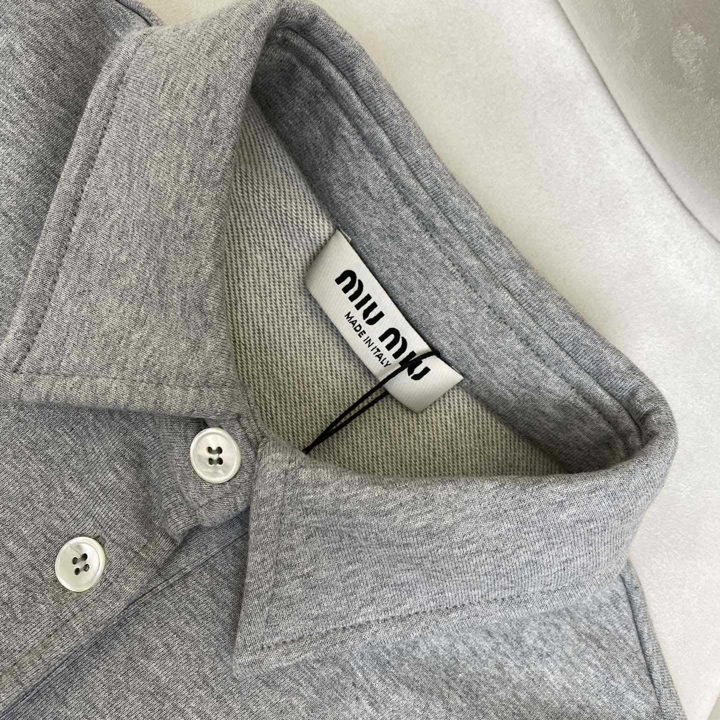Miu Miu Cotton Fleece And Poplin Sweatshirt - PerfectKickZ