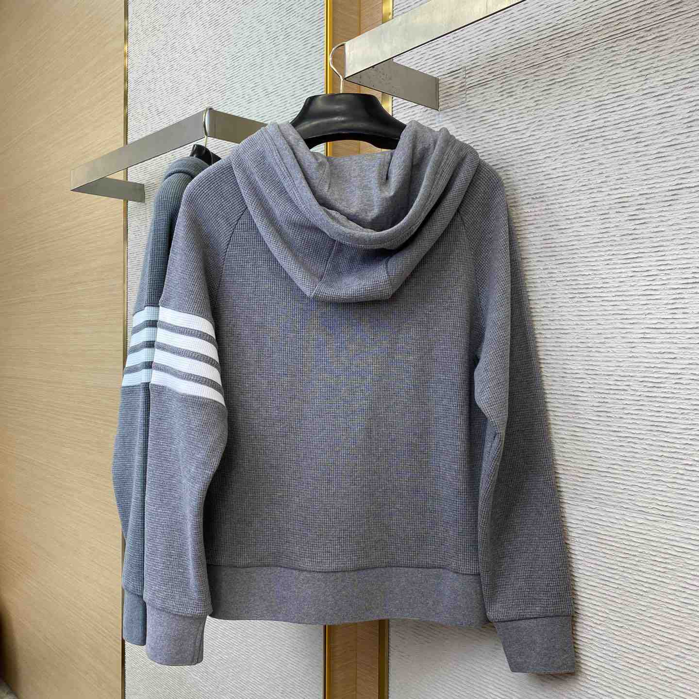 Thom Browne 4-Bar Zip-Up Cashmere Hoodie - PerfectKickZ