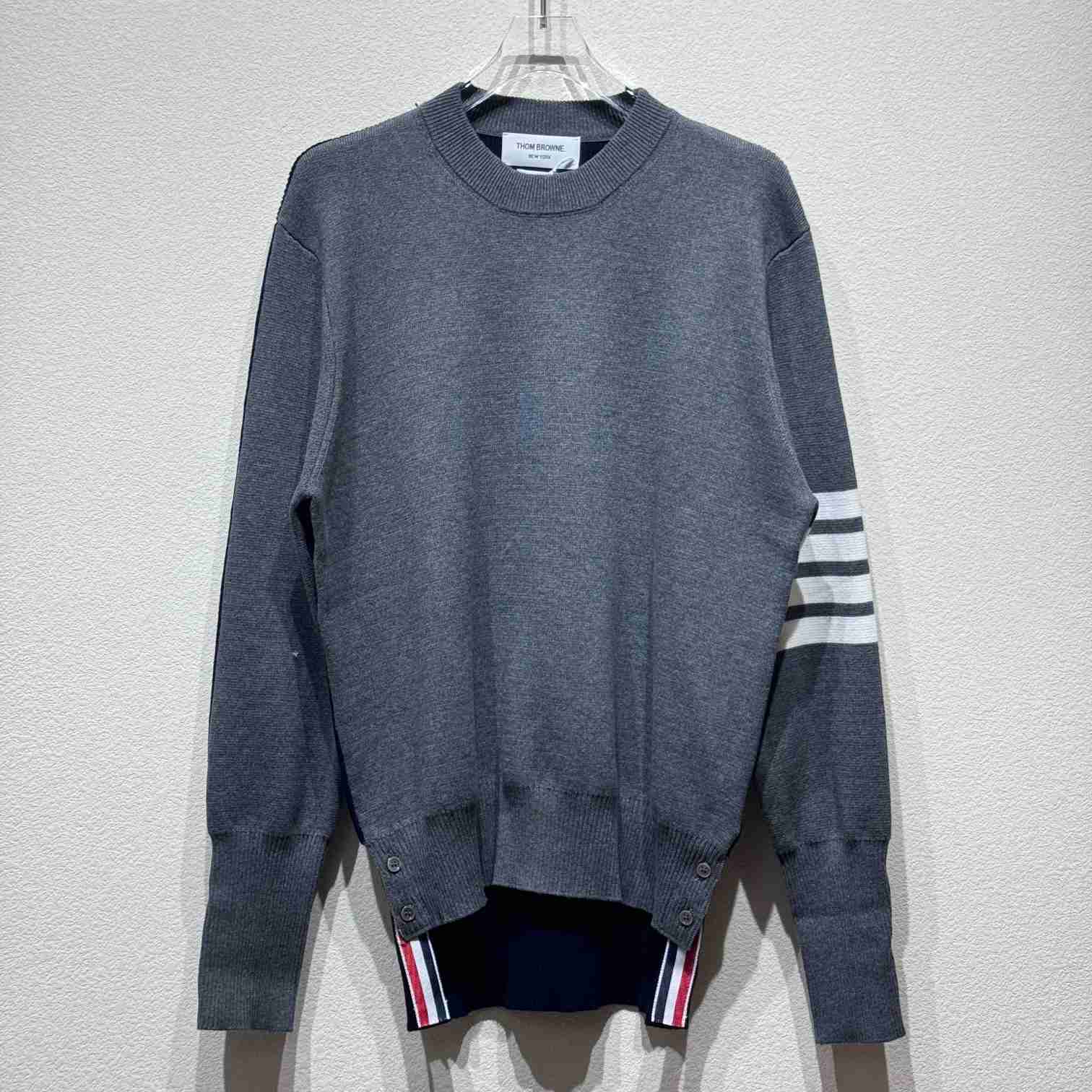 Thom Browne 4-Bar Knitted Sweater - PerfectKickZ