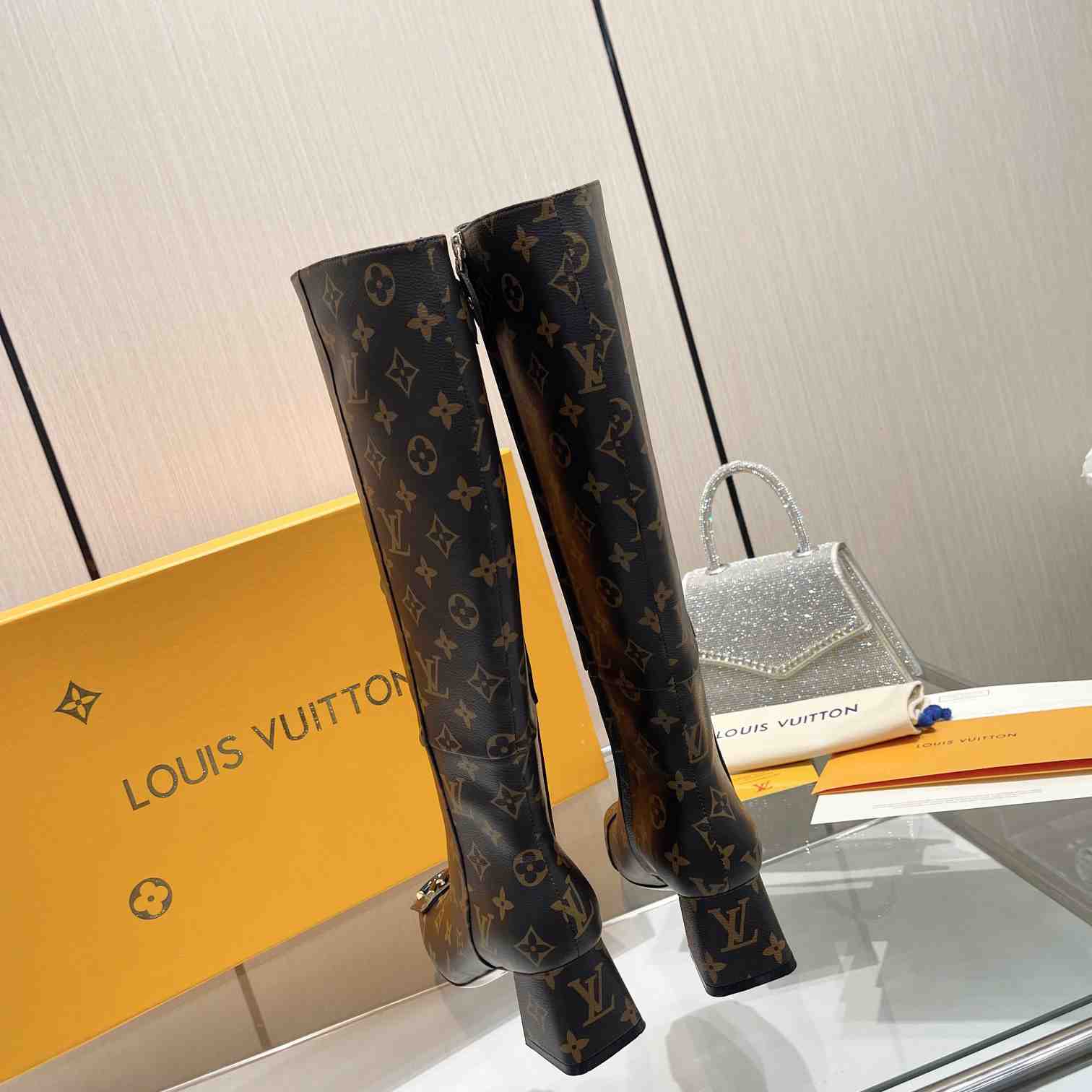 Louis Vuitton LV Checker High Boot - PerfectKickZ