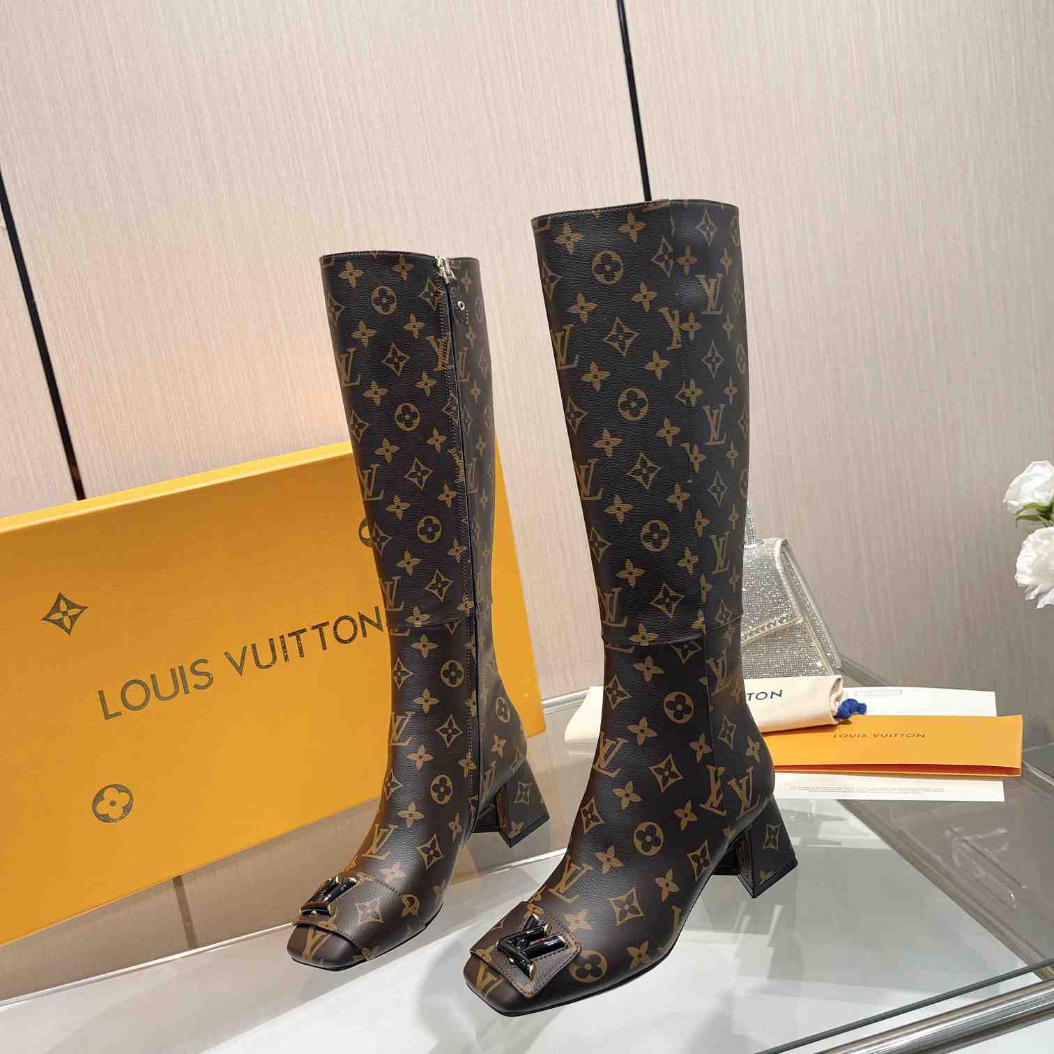 Louis Vuitton LV Checker High Boot - PerfectKickZ