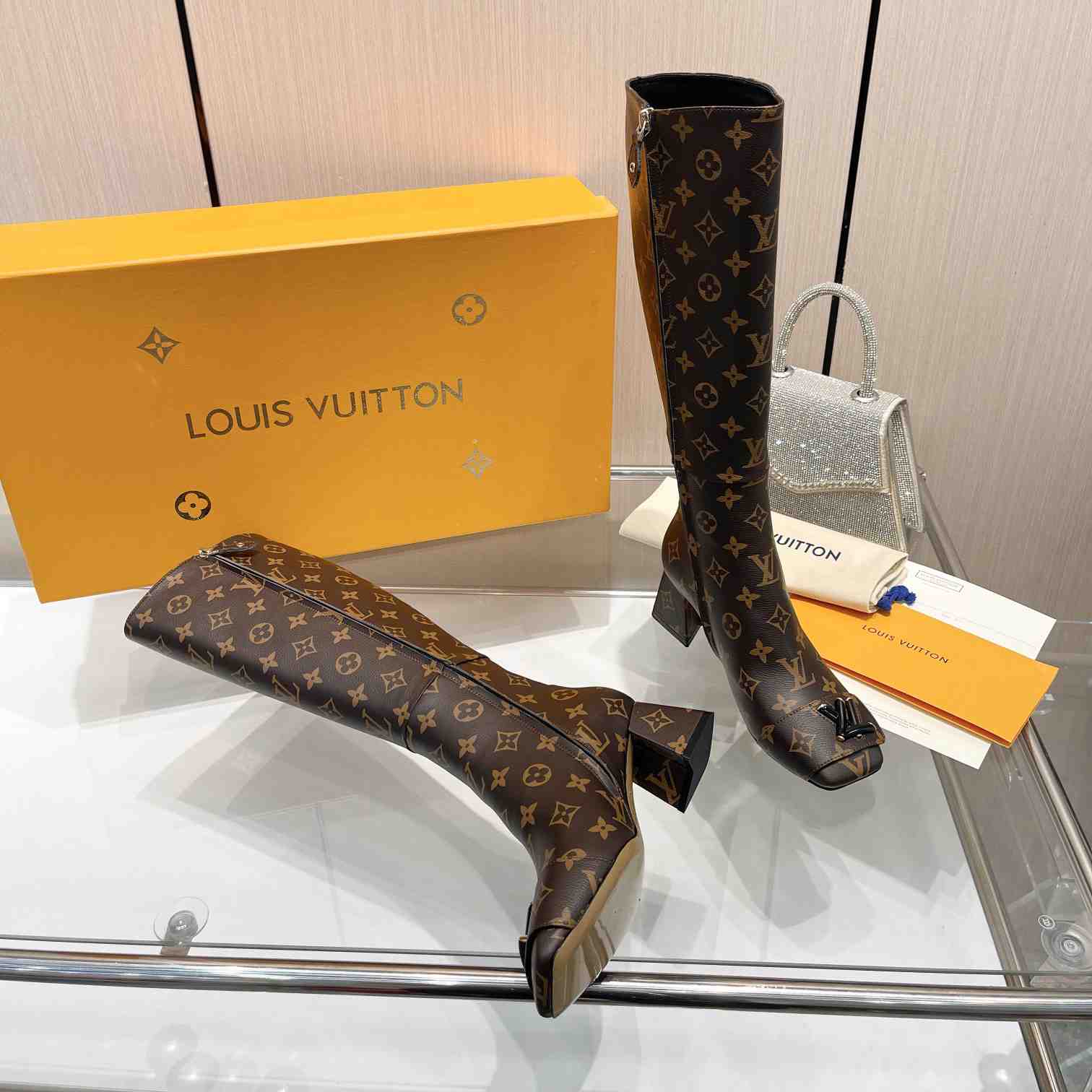 Louis Vuitton LV Checker High Boot - PerfectKickZ