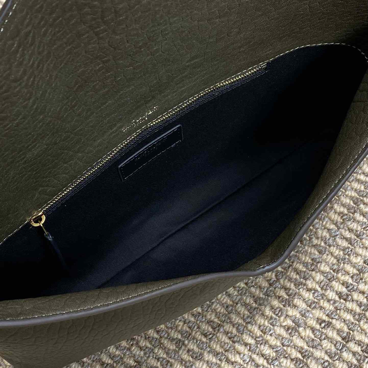 Saint Laurent Cassandre Large Envelope Pouch In Lambskin - PerfectKickZ