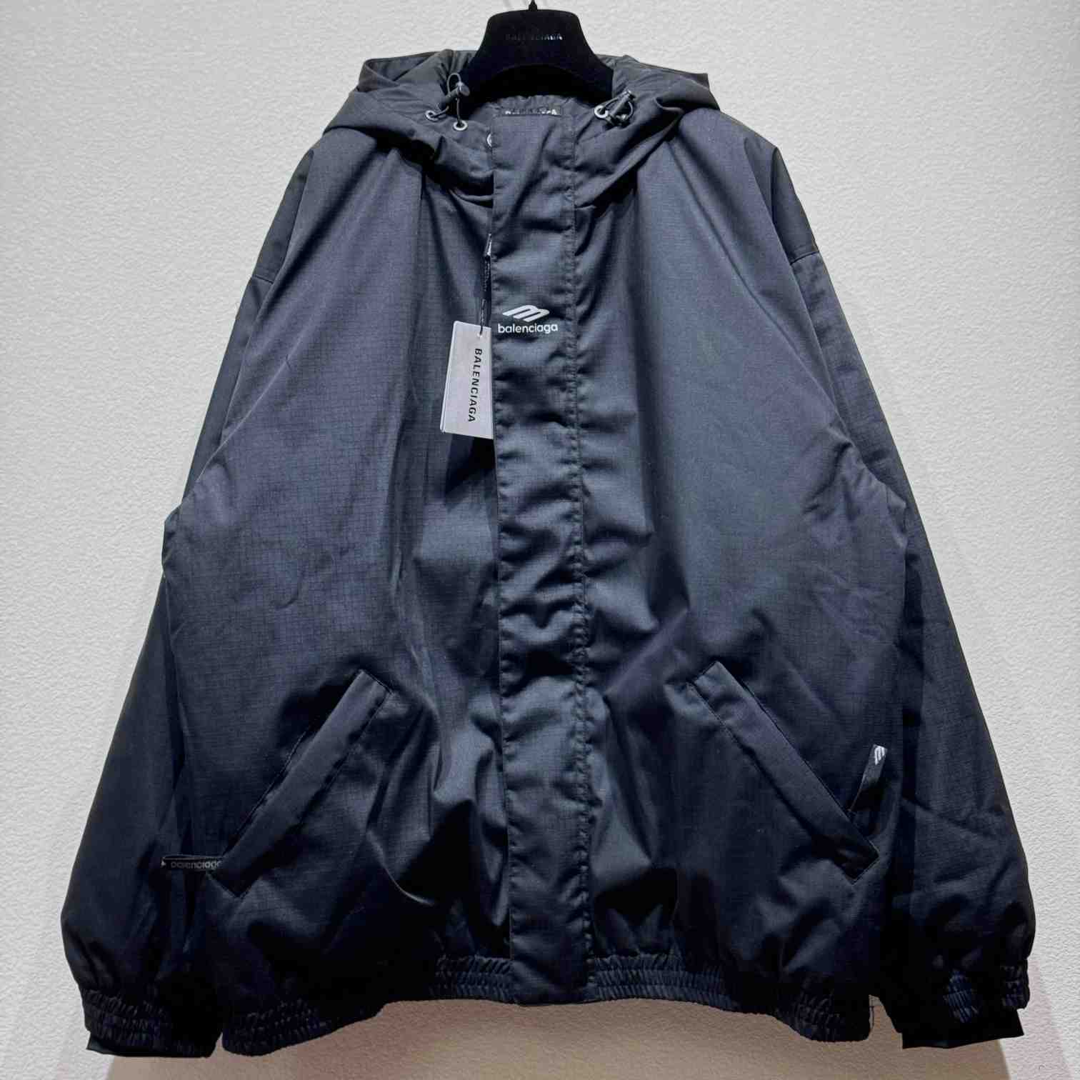 Balenciaga Black 3B Sports Icon Ski Jacket - PerfectKickZ