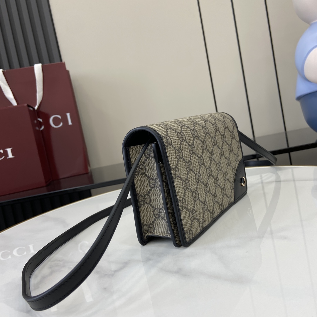 Gucci GG Emblem Super Mini Shoulder Bag - PerfectKickZ