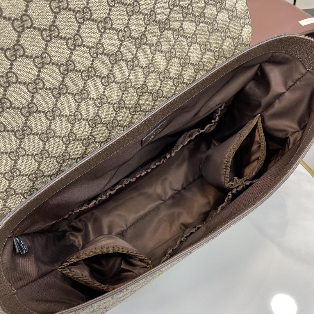 Gucci Large GG Diaper Bag - PerfectKickZ