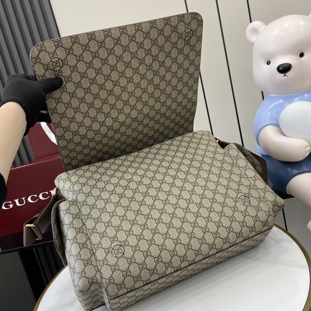 Gucci Large GG Diaper Bag - PerfectKickZ