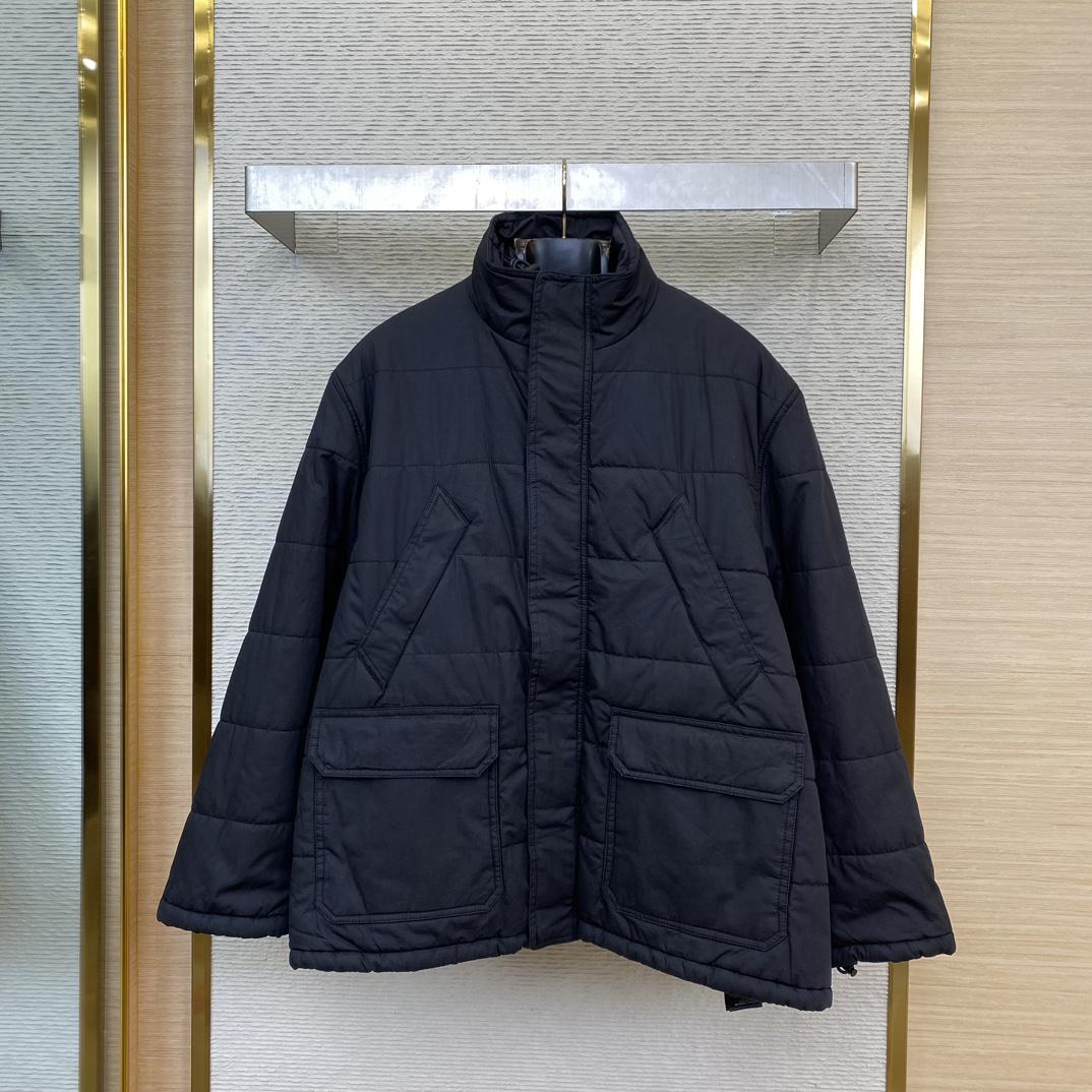 Balenciaga Logo-print Hooded Padded Jacket - PerfectKickZ