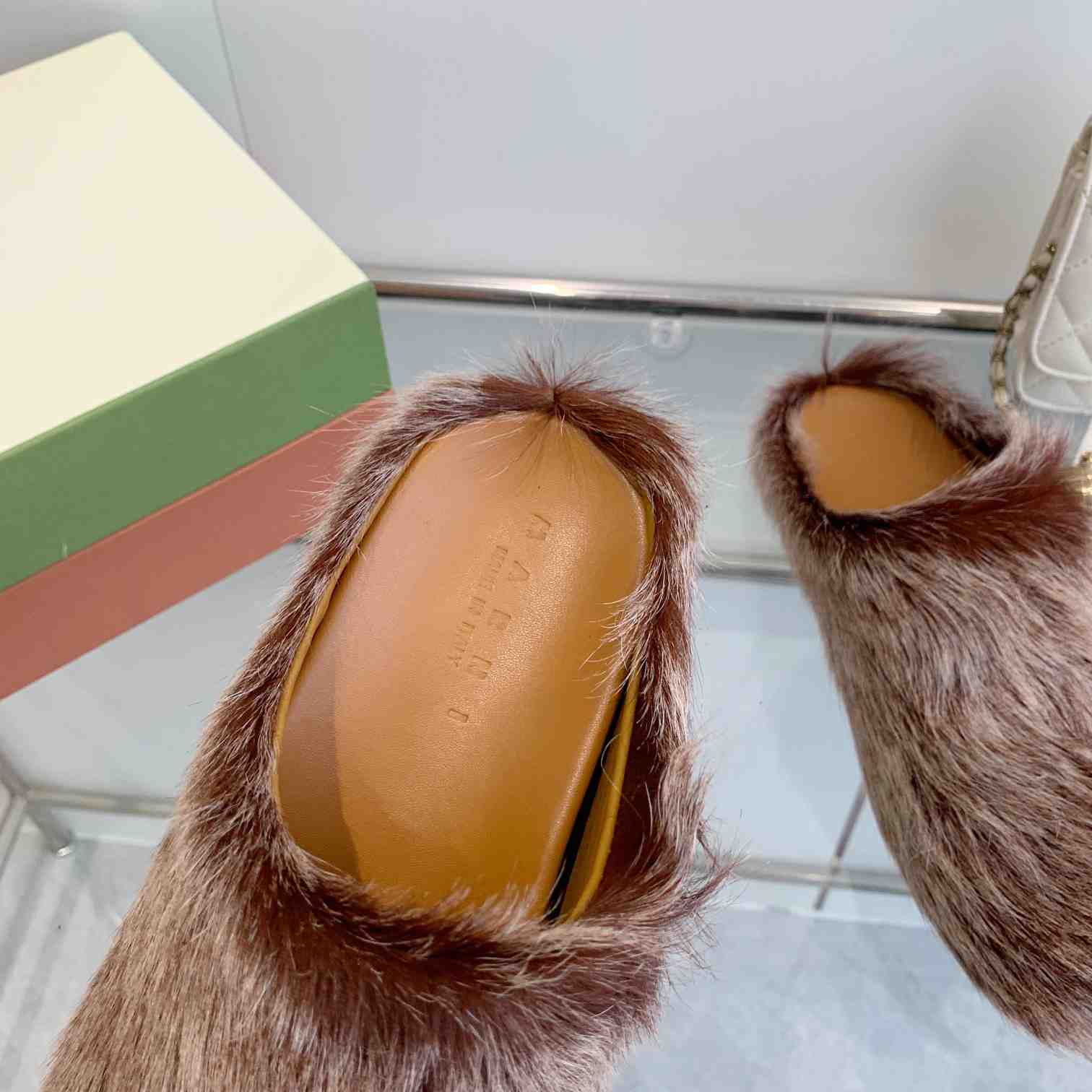 Marni Long Hair Calfskin Fussbett Sabot - PerfectKickZ