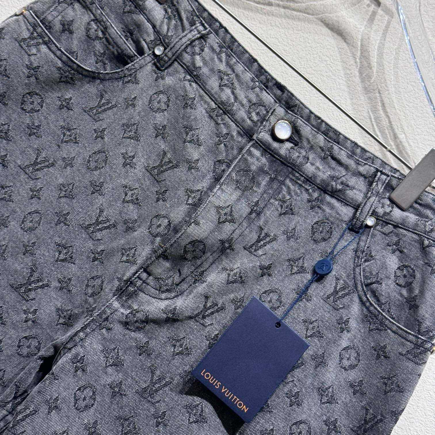 Louis Vuitton Monogram Jacquard Denim Skate Pants   - PerfectKickZ