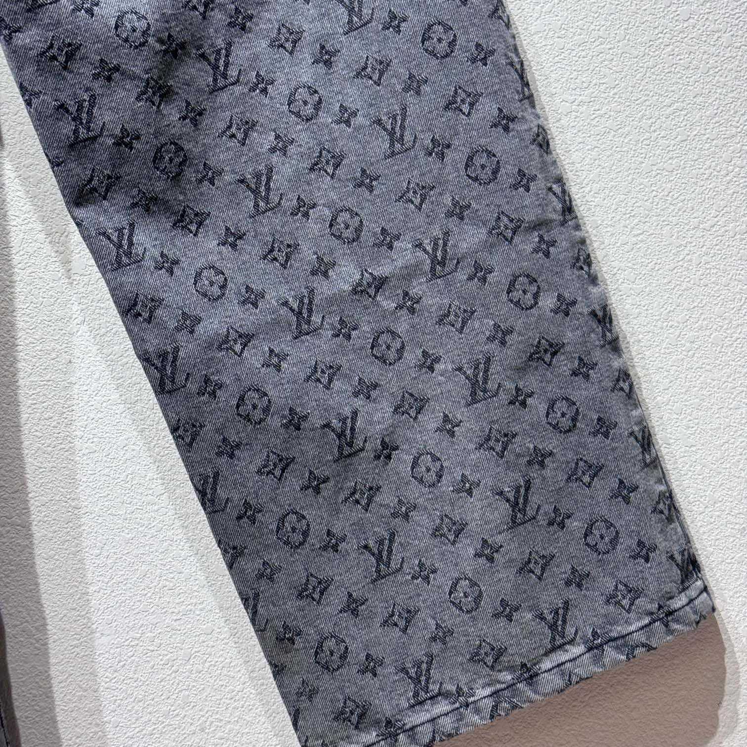 Louis Vuitton Monogram Jacquard Denim Skate Pants   - PerfectKickZ