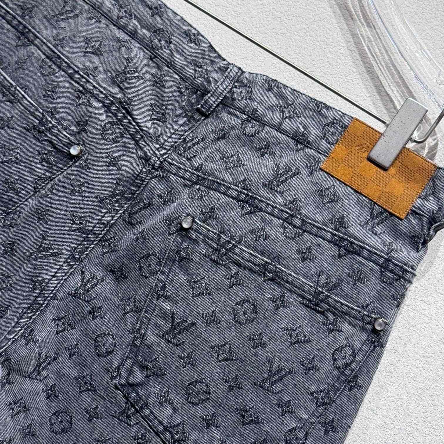 Louis Vuitton Monogram Jacquard Denim Skate Pants   - PerfectKickZ