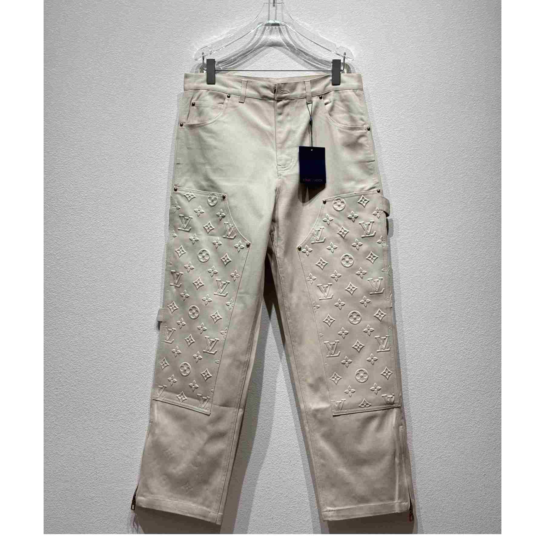 Louis Vuitton Monogram Denim Pants - PerfectKickZ