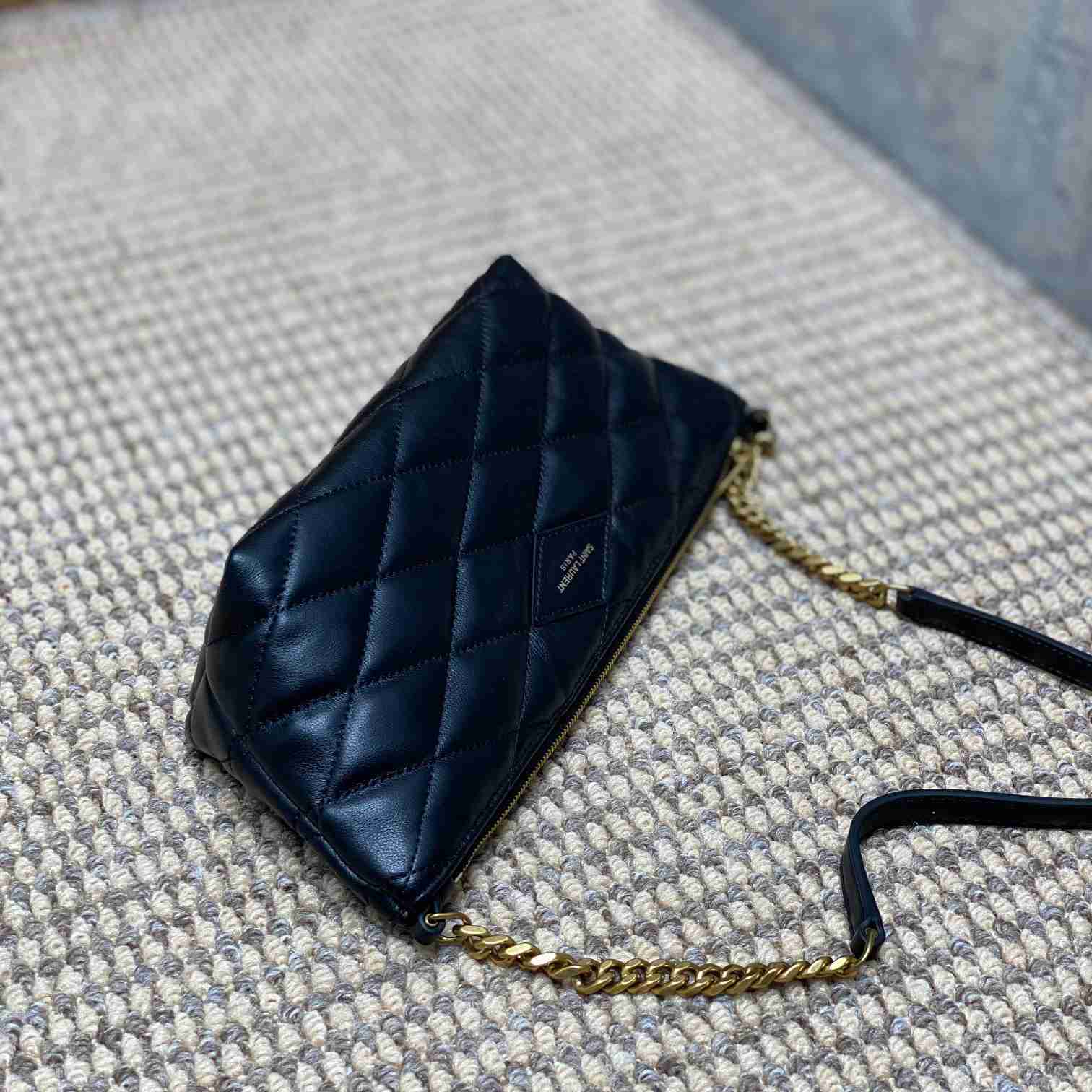 Saint Laurent Mini Bag In Quilted Lambskin - PerfectKickZ
