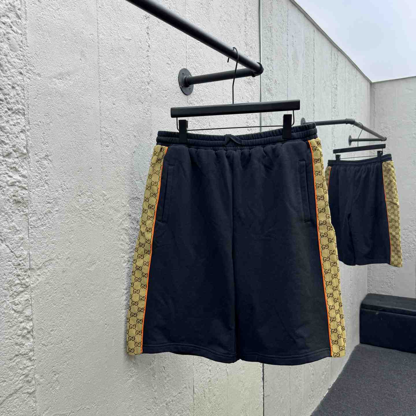 Gucci Cotton Jersey Shorts With GG Inserts - 
