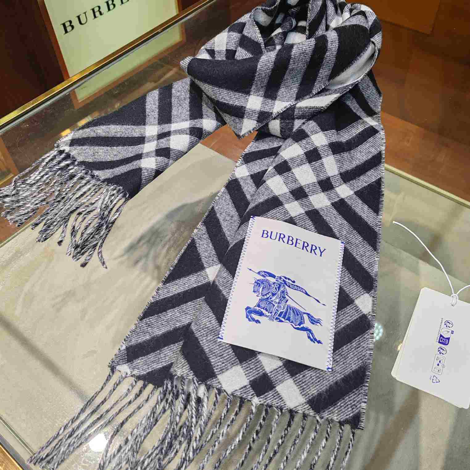 Burberry Check Cashmere Scarf - PerfectKickZ